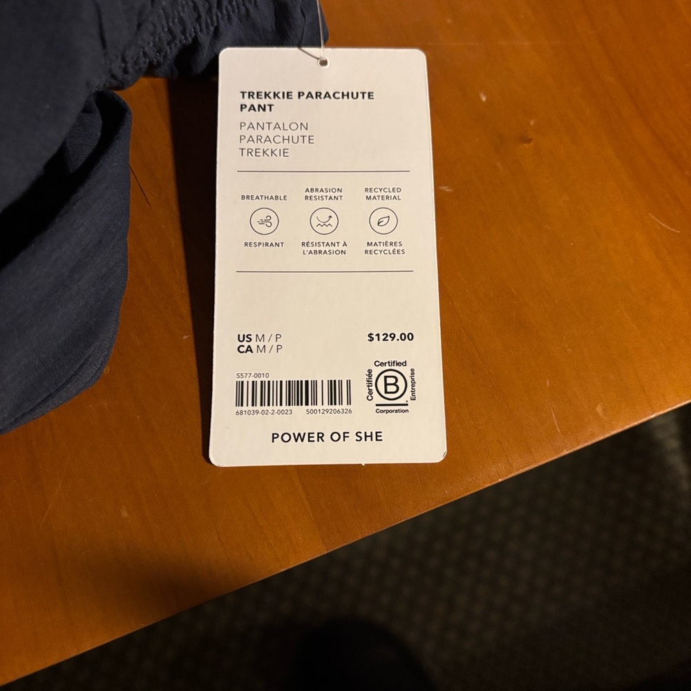 Athleta Trekkie Parachute Pant - Navy